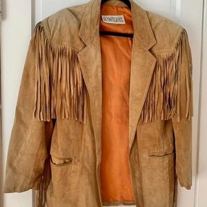 80s fringe jack genuine leather